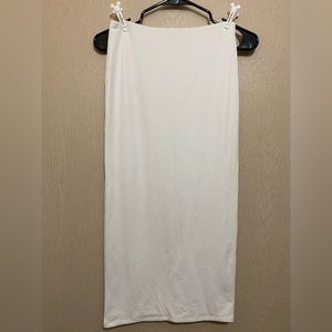 ☀️ White Bodycon Maxi Skirt - Stretchy Material - Forever 21 - Size S